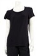 Ladies Cap Sleeve Gathered Front Knit Top_2