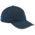 Baseball Cap With Sandwich Peak