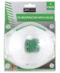 BLISTER (3PC) P2 RESPIRATOR WITH VALVE